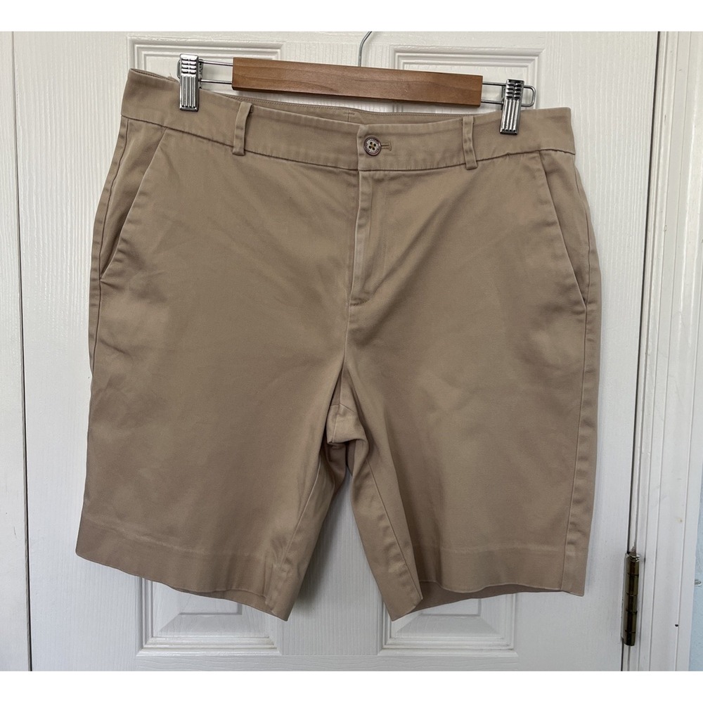 VTG Lauren Ralph Lauren Khaki Chino Shorts Women's Size 10 Y2K Preppy